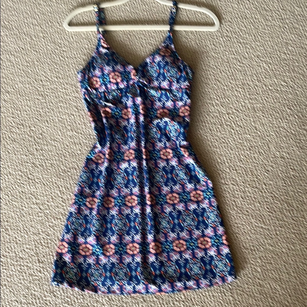 Helen Jon- Floral Patterned Spaghetti Strap Dress in like new condition
